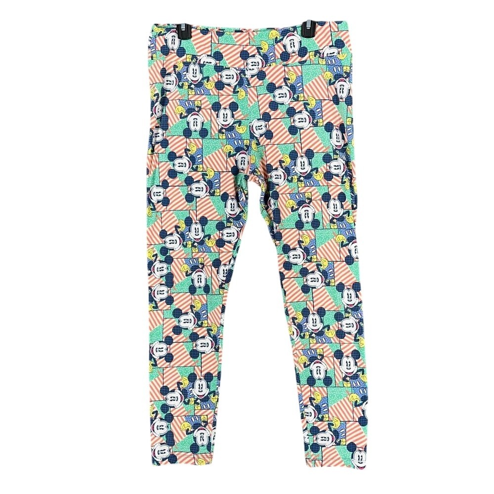Disney Leggings Womens LuLaRoe Mickey Yoga‎ Gym Activewear Stretch Bottoms Pants